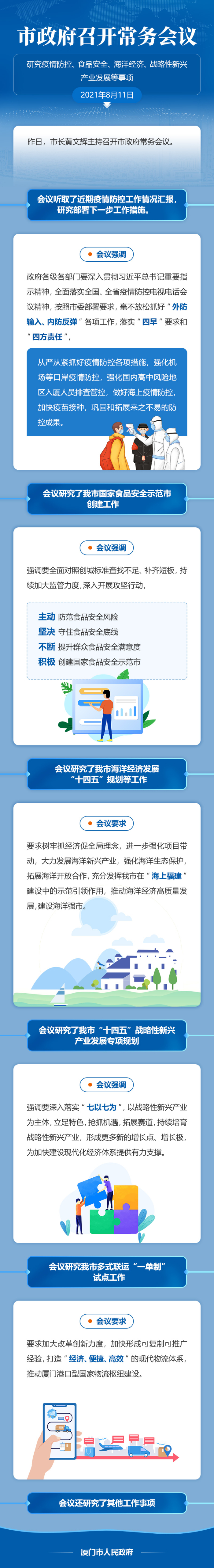 会议图解：市政府召开常务会议 - 研究疫情防控、食品安全、海洋经济、战略性新兴产业发展等事项.jpg